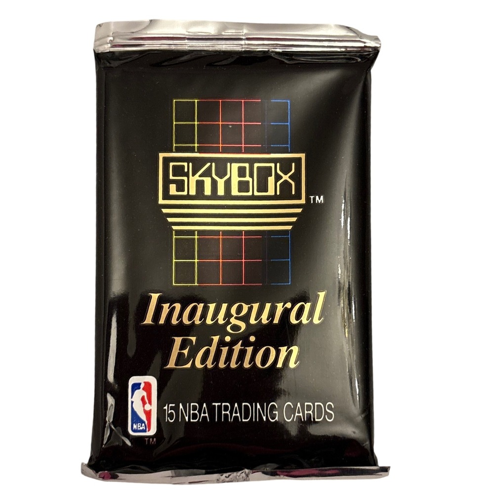 1990 SKYBOX‎ Inaugural Edition 15 NBA Trading Cards Pack New Sealed